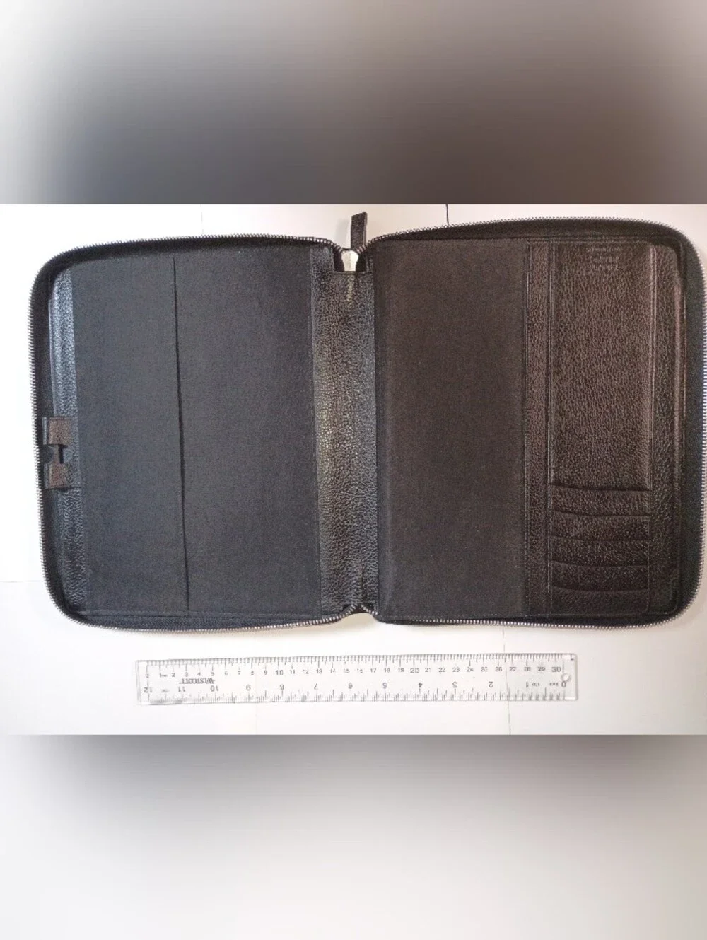 Montblanc Black Leather Zipped Portfolio for Ipad